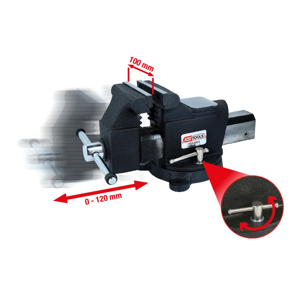 Produktabbildung Nr. 2: KS TOOLS Parallel-Schraubstock, 4"