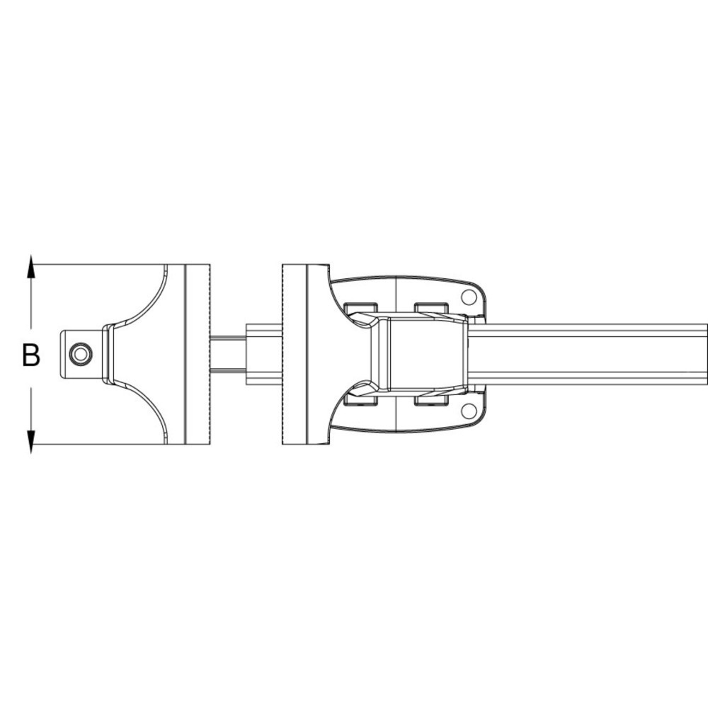 Produktabbildung Nr. 1: KS TOOLS Parallel-Schraubstock ohne Drehteller, 90 mm