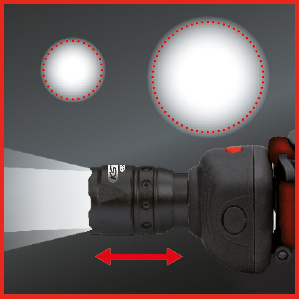 Produktabbildung Nr. 6: KS TOOLS perfectLight Kopflampe mit Fokus 140 Lumen