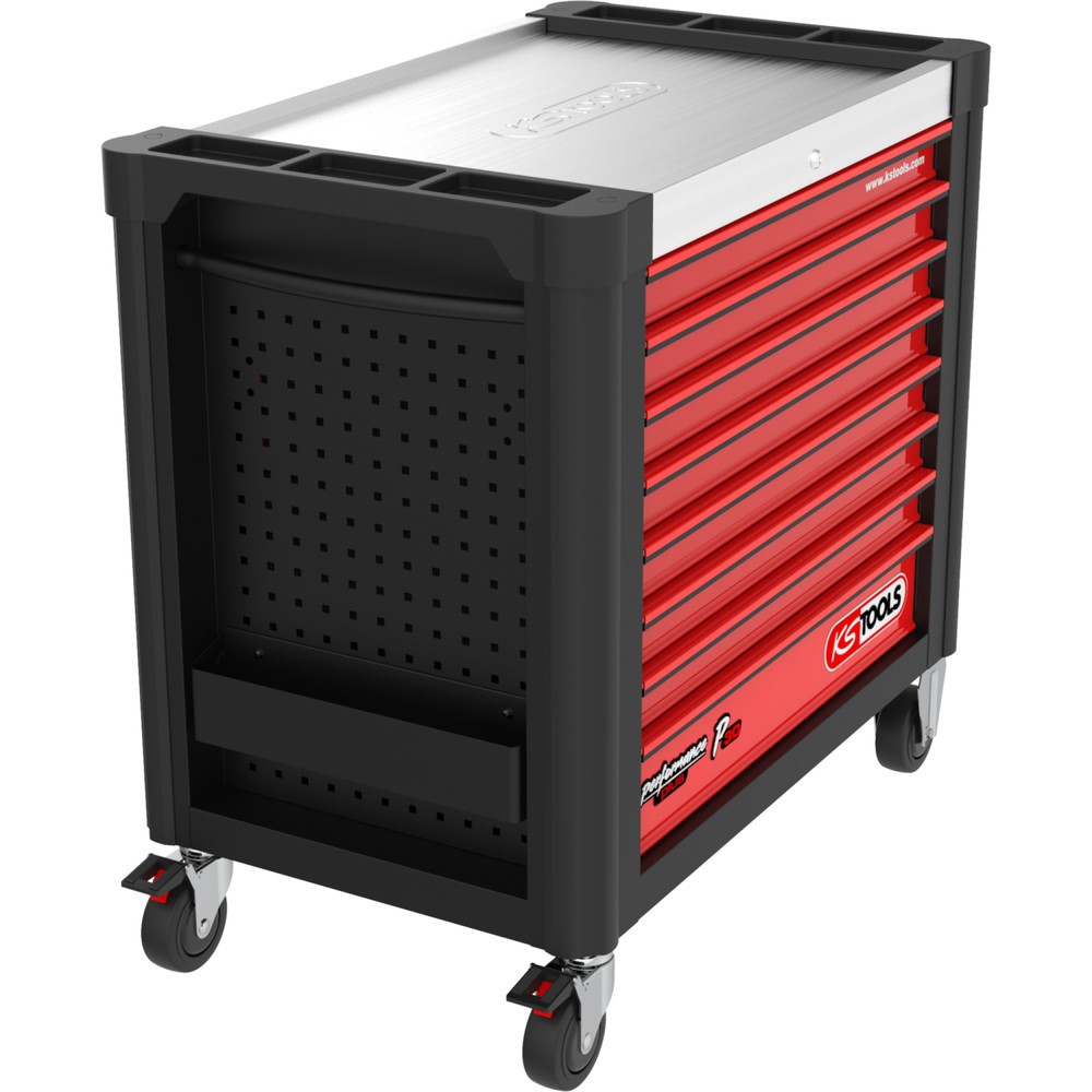 Produktabbildung Nr. 8: KS TOOLS PERFORMANCEplus P30 SCHWARZ/ROT Werkstattwagen mit 8 Schubladen