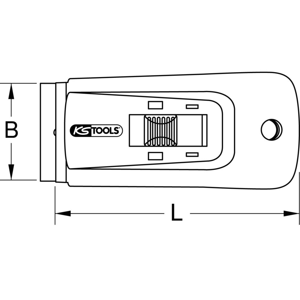 Produktabbildung Nr. 6: KS TOOLS Plakettenschaber, 40mm