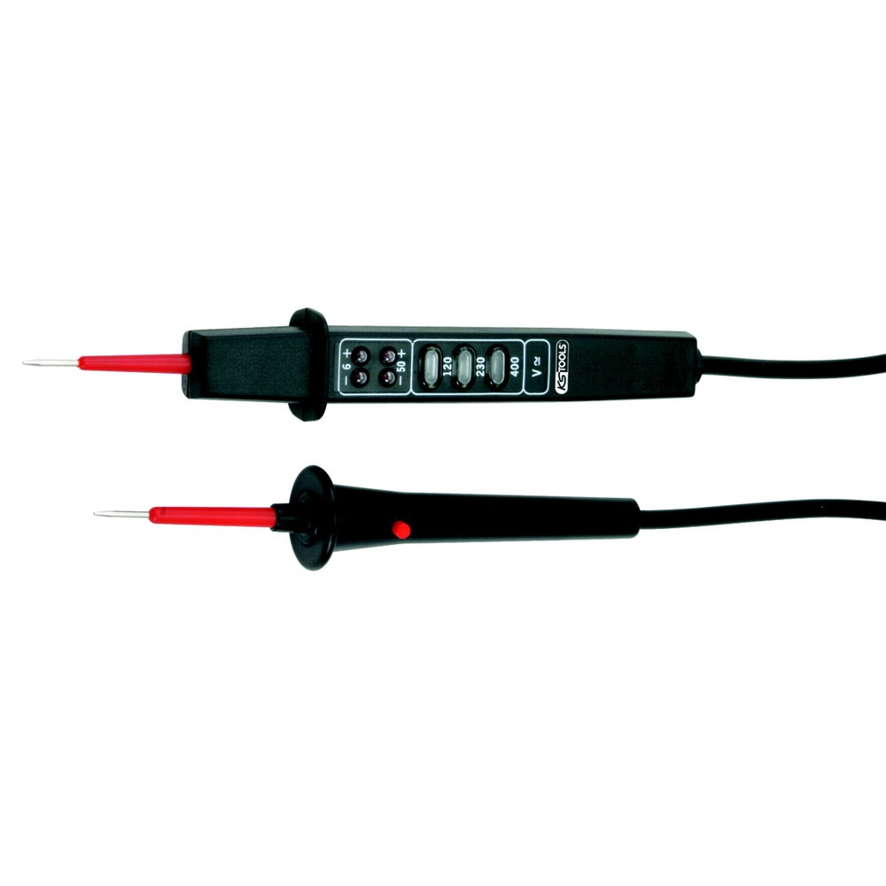 Produktabbildung Nr. 2: KS TOOLS Polaritäts- und Spannungsprüfer mit Schutzisolierung 6-400 V