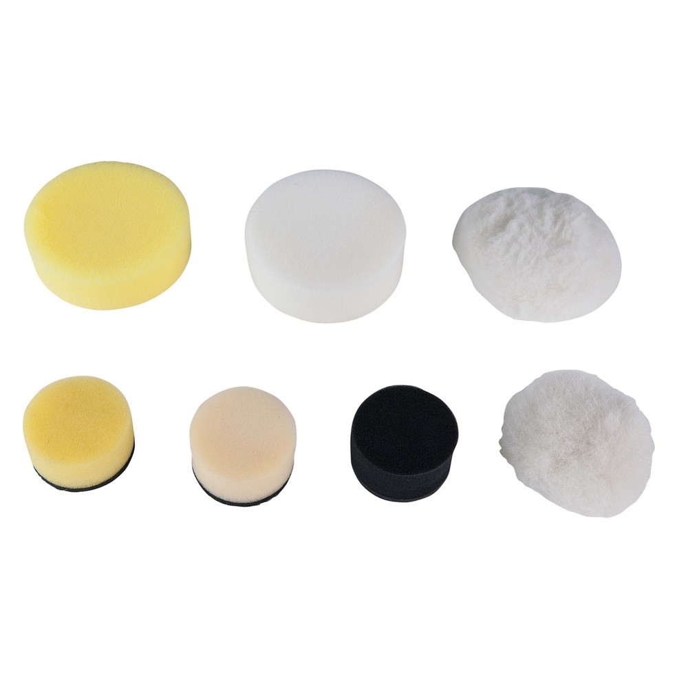Produktabbildung: KS TOOLS Kunststoffpad gelb, Ø 50,0mm, 5er Pack