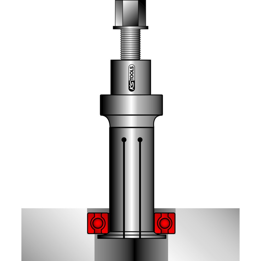 Produktabbildung Nr. 3: KS TOOLS Präzisions-Innenlager-Auszieher-Satz Ø 10 - 30 mm, 11-tlg