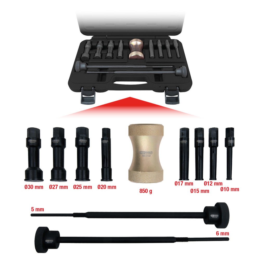 Produktabbildung Nr. 5: KS TOOLS Präzisions-Innenlager-Auszieher-Satz Ø 10 - 30 mm, 11-tlg