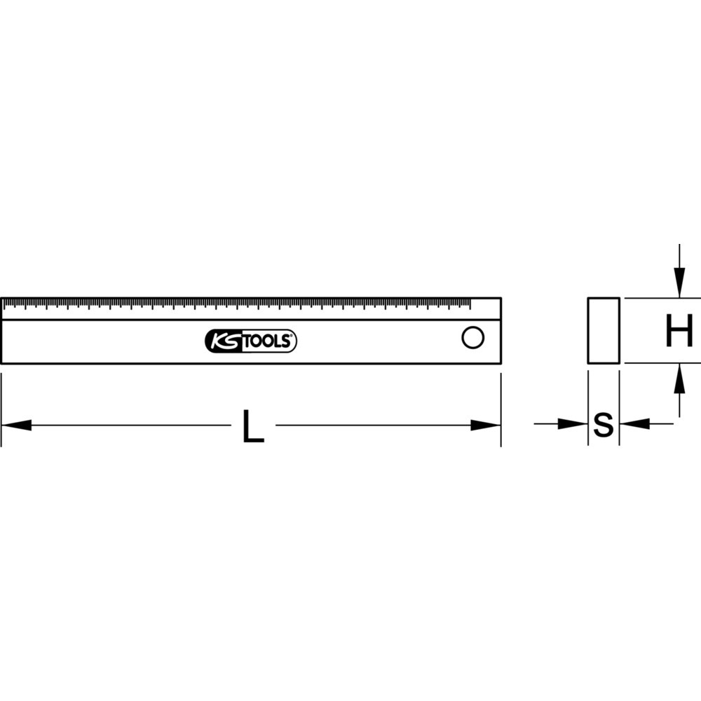 Produktabbildung Nr. 3: KS TOOLS Präzisions-Maßstab, 300mm