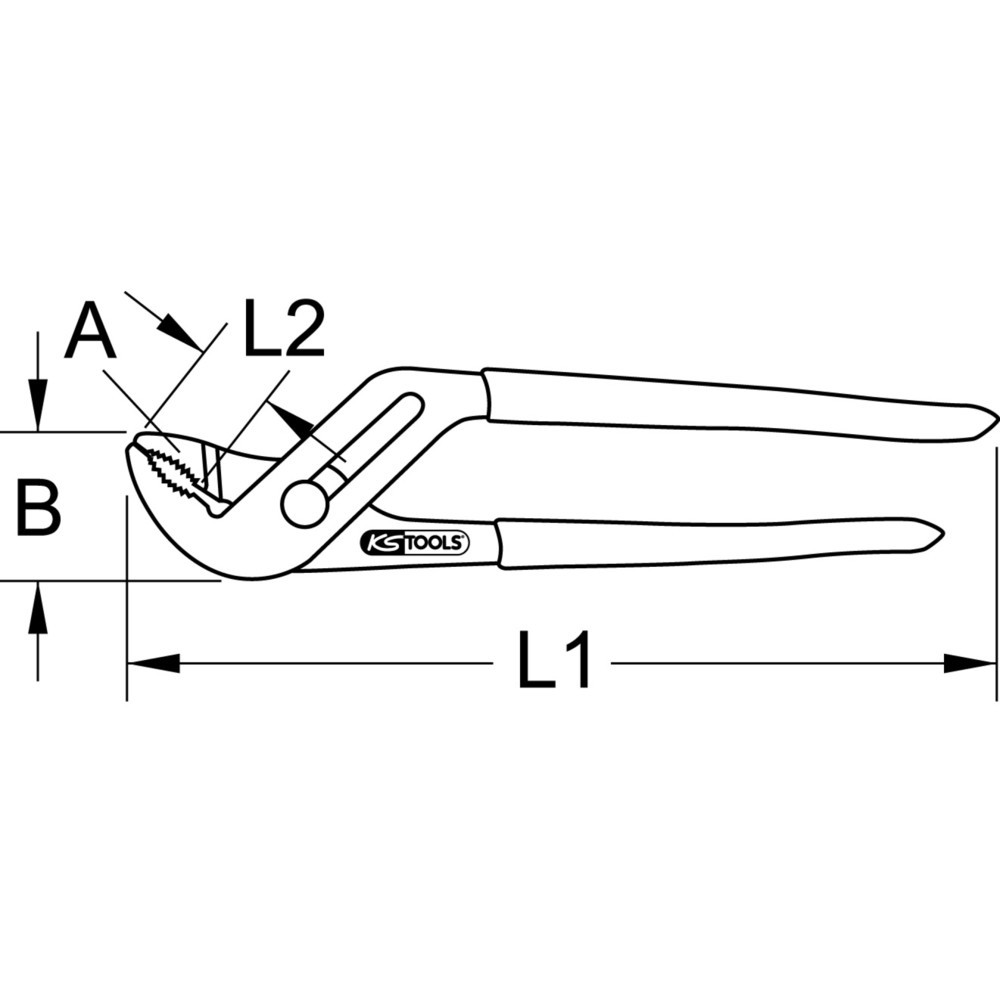 Produktabbildung Nr. 5: KS TOOLS Profi-Wasserpumpenzange, 46mm