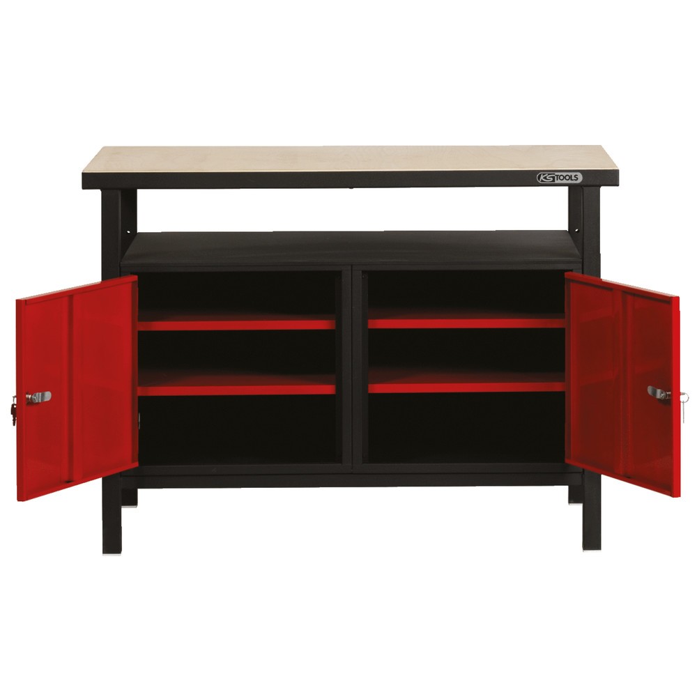 Produktabbildung Nr. 3: KS TOOLS Profi-Werkbank mit 2 Türen, H840xB1200xT600mm