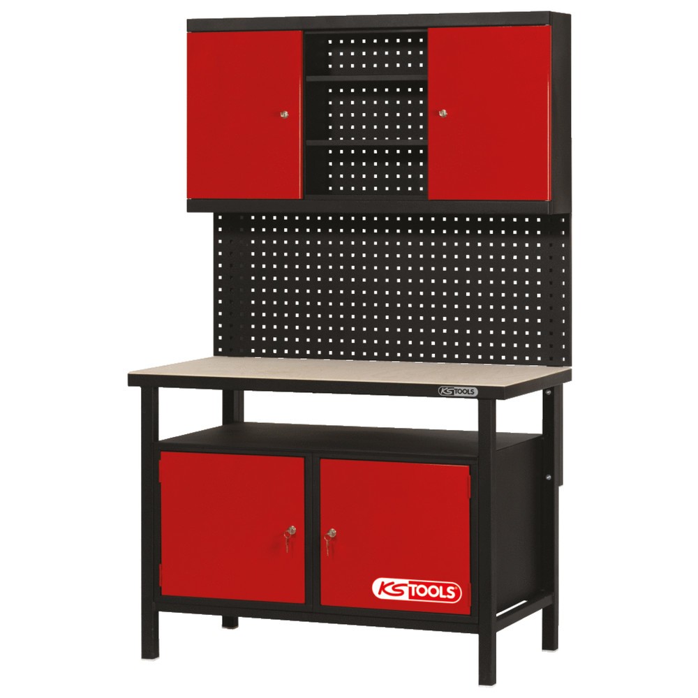 Produktabbildung Nr. 7: KS TOOLS Profi-Werkbank mit 2 Türen, H840xB1200xT600mm