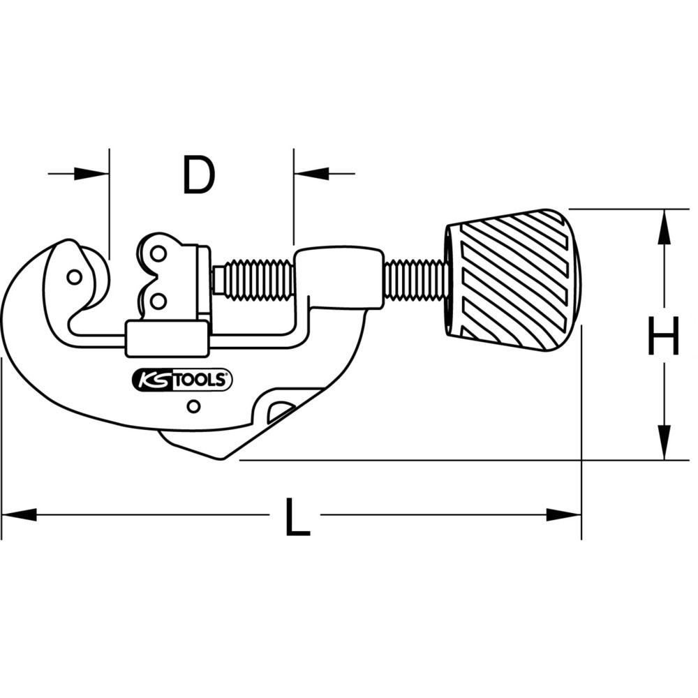 Produktabbildung: KS TOOLS Quick-Rohrabschneider, 3-38 mm