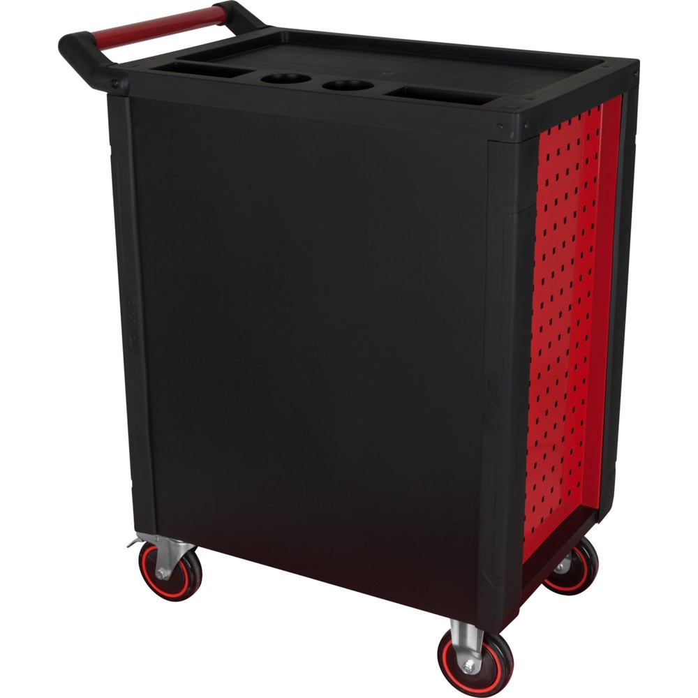 Produktabbildung Nr. 14: KS TOOLS RACINGline SCHWARZ/ROT Werkstattwagen mit 7 Schubladen