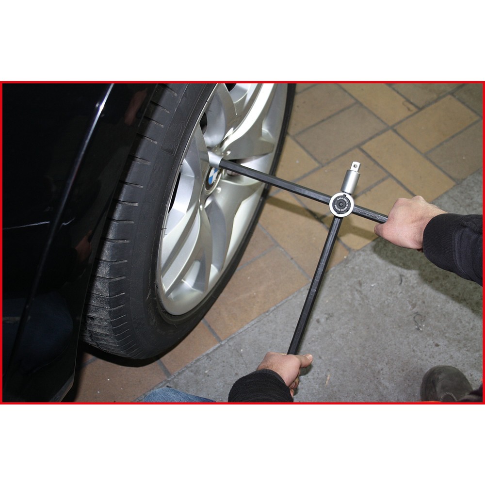Produktabbildung Nr. 3: KS TOOLS Rad-Kreuzschlüssel mit Gleitgelenk für PKW, 1/2"x17x19x21mm