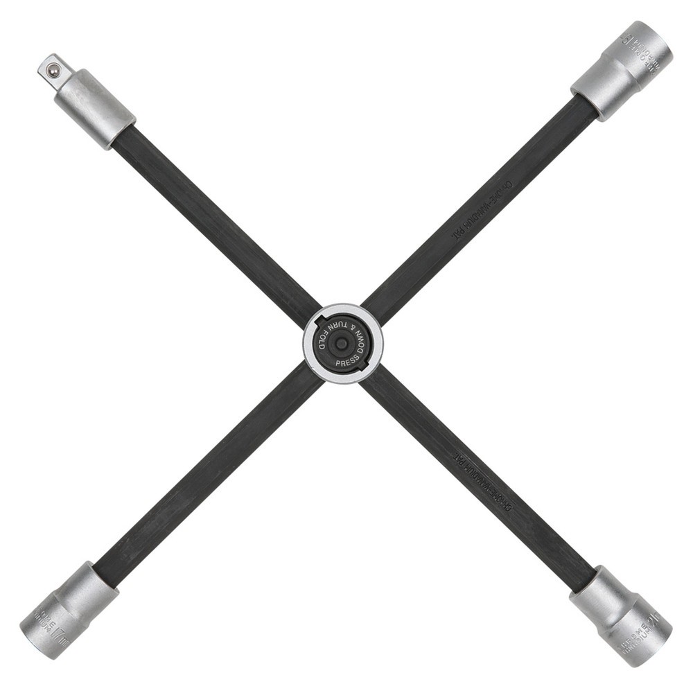 KS TOOLS Rad-Kreuzschlüssel mit Gleitgelenk für PKW, 1/2"x17x19x21mm Produktabbildung: KS TOOLS Rad-Kreuzschlüssel mit Gleitgelenk für PKW, 1/2"x17x19x21mm