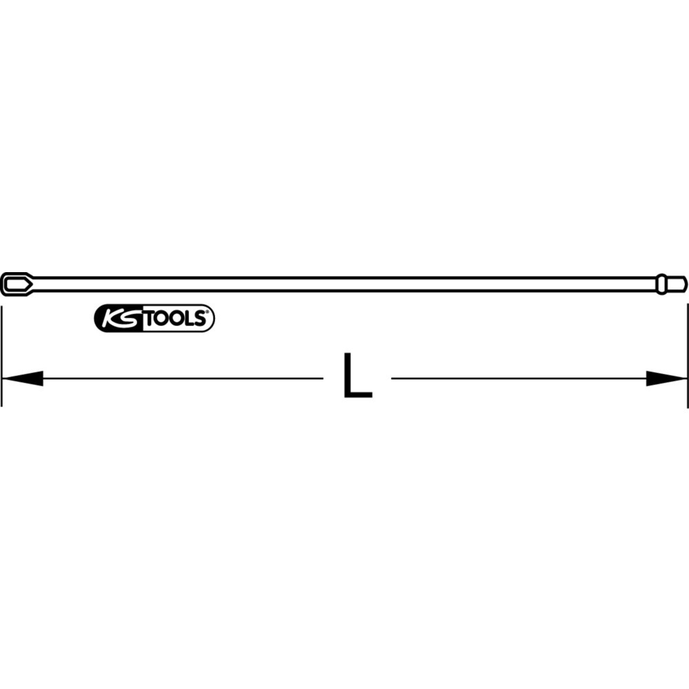 Produktabbildung Nr. 3: KS TOOLS 1" Radiator-Nippelschlüssel, 800mm