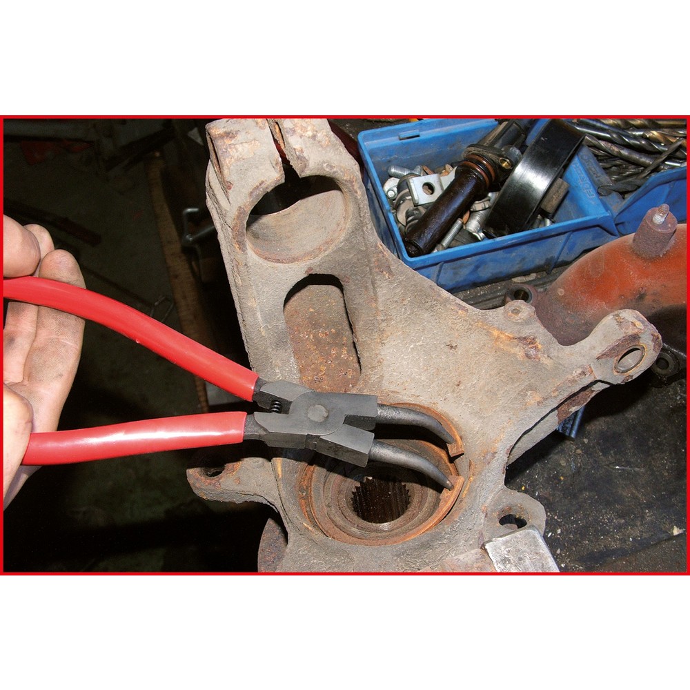 Produktabbildung Nr. 2: KS TOOLS Radlager-Sicherungszange, abgewinkelt, 240mm
