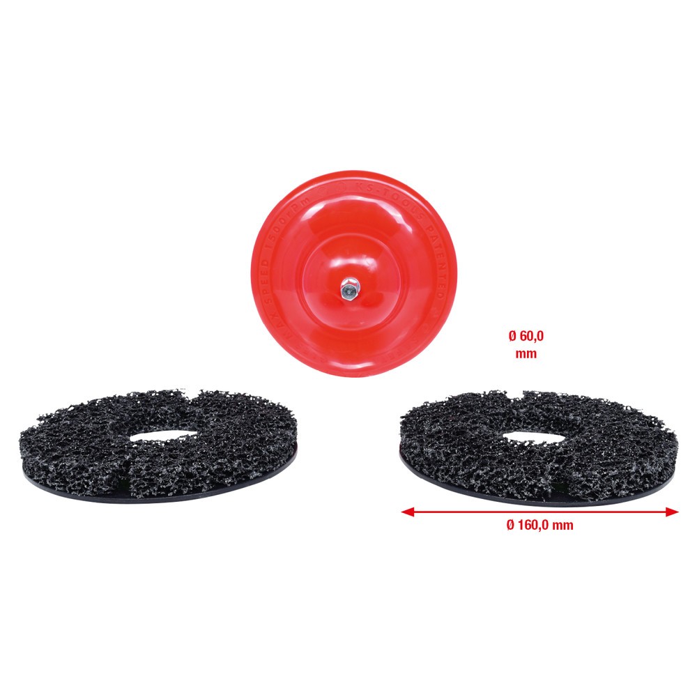 Produktabbildung Nr. 8: KS TOOLS Radnabenschleifer-Satz Ø 160 mm, Innen-Ø 60 mm, 4-tlg
