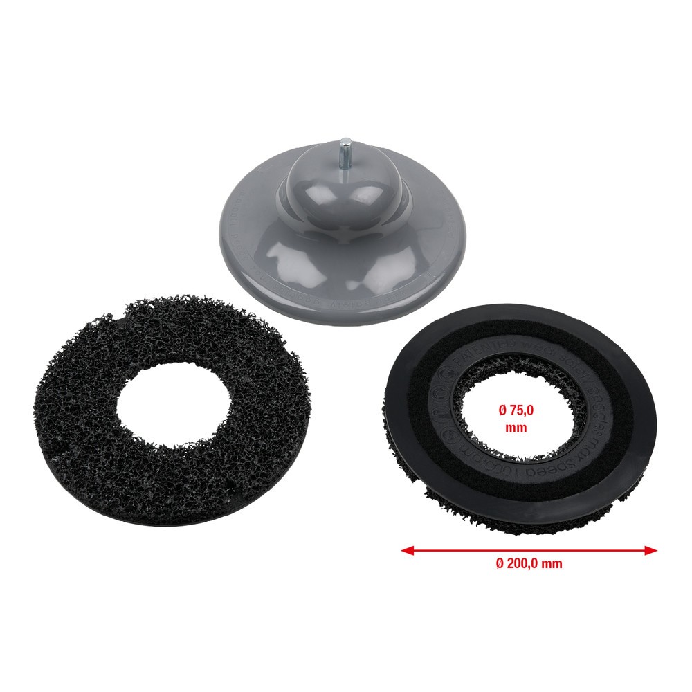 Produktabbildung Nr. 5: KS TOOLS Radnabenschleifer-Satz Ø 200 mm, Innen-Ø 85 mm, 3-tlg