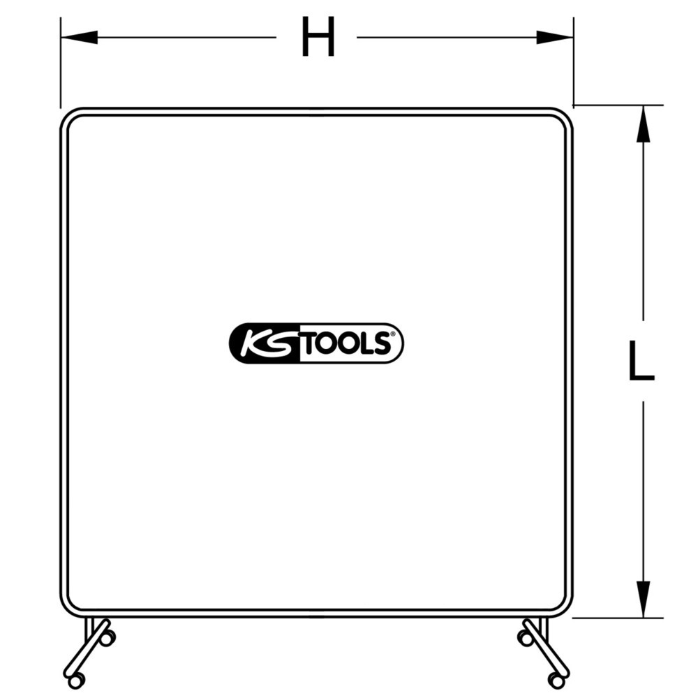 Produktabbildung Nr. 7: KS TOOLS Rahmen für Schweißerschutzwand
