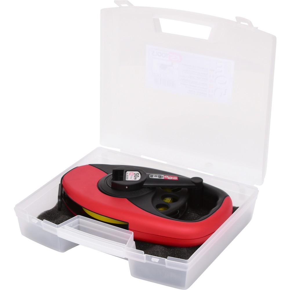 Produktabbildung Nr. 2: KS TOOLS Rahmenbandmaß mit gelbem Stahlband, Kunststoffgehäuse, 50m