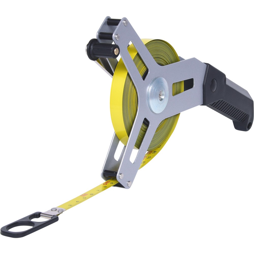 Produktabbildung Nr. 7: KS TOOLS Rahmenbandmaß mit gelbem Stahlband, 30m