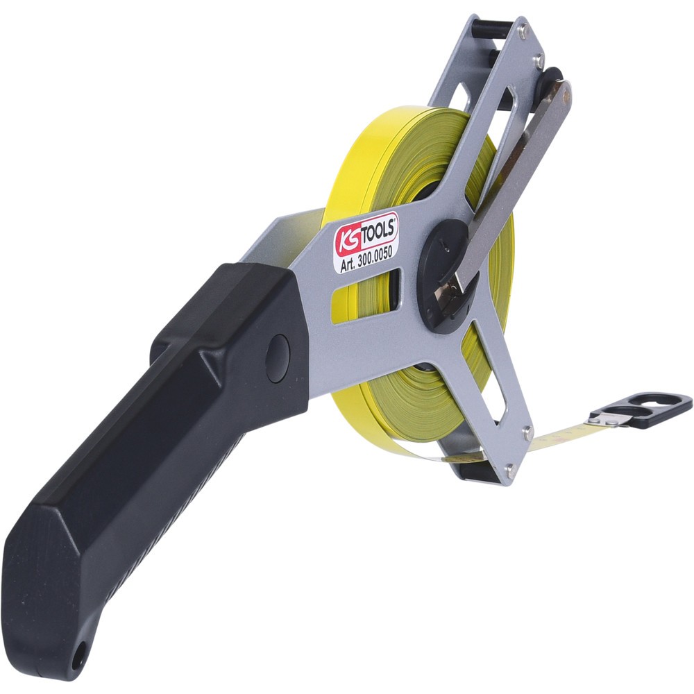 Produktabbildung Nr. 9: KS TOOLS Rahmenbandmaß mit gelbem Stahlband, 30m