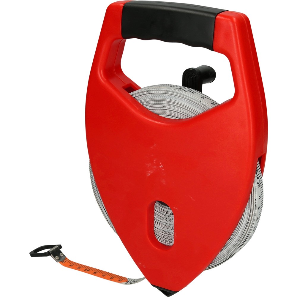 Produktabbildung Nr. 8: KS TOOLS Rahmenbandmaß mit gelbem Stahlband, Kunststoffgehäuse, 50m