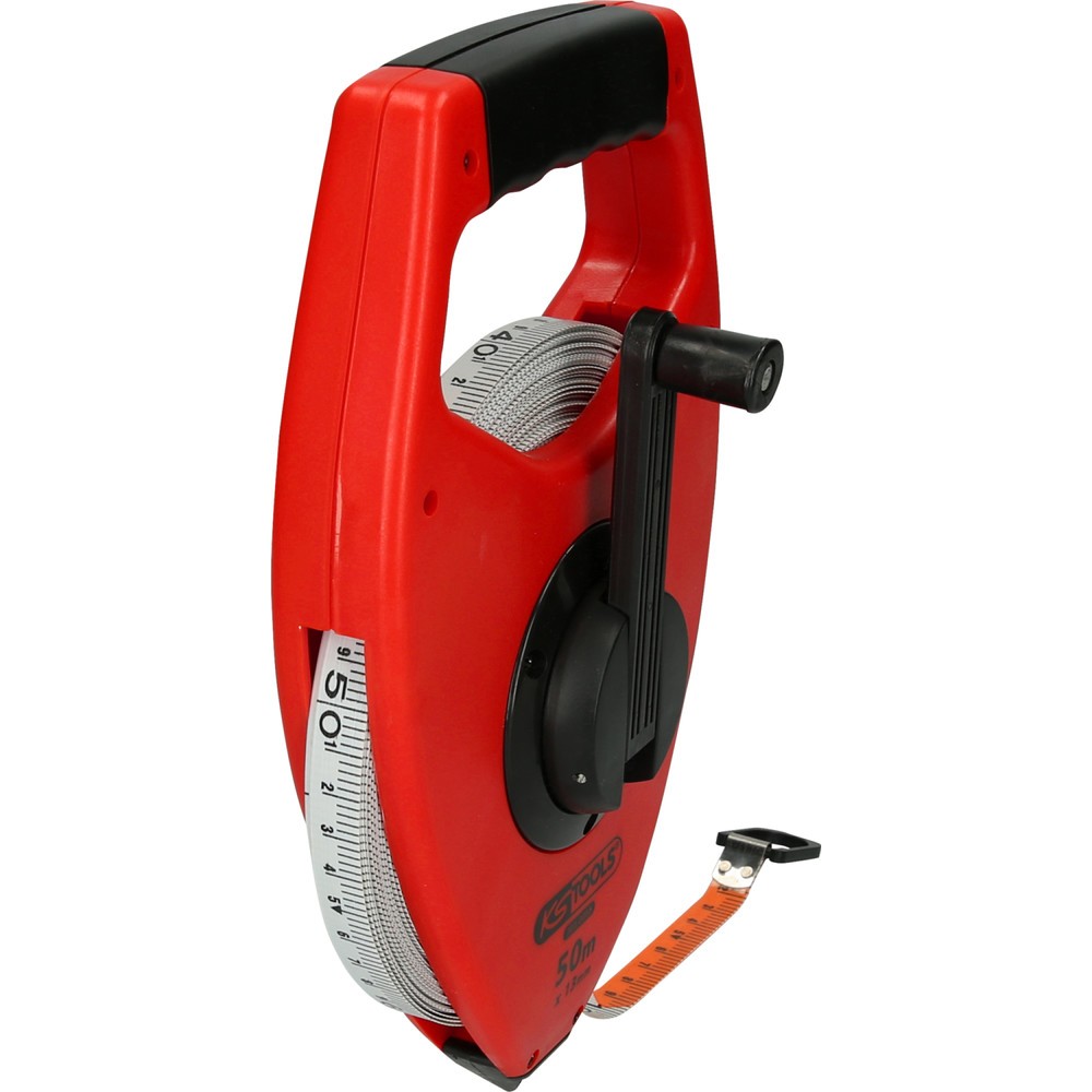 Produktabbildung Nr. 9: KS TOOLS Rahmenbandmaß mit gelbem Stahlband, Kunststoffgehäuse, 50m
