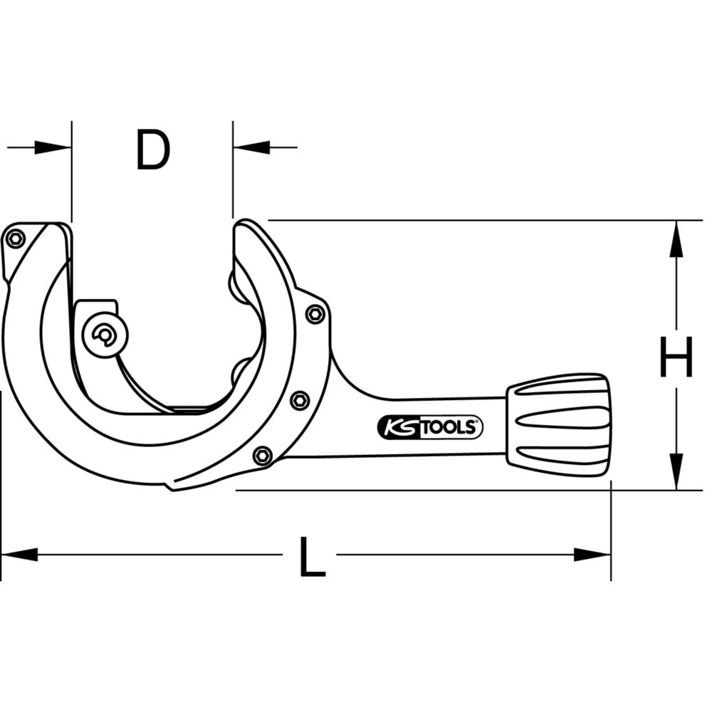 Produktabbildung Nr. 1: KS TOOLS Ratschen-Rohrabschneider, 28-67mm