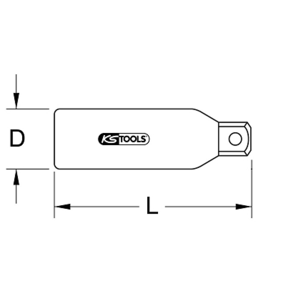 Produktabbildung Nr. 3: KS TOOLS Isolierter Vergrößerungsadapter, 1/4"Fx3/8"M