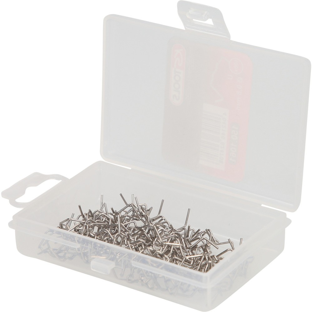 Produktabbildung Nr. 1: KS TOOLS Reparaturklammer abgewinkelte U-Form Ø 0,8 mm, 100 Stück