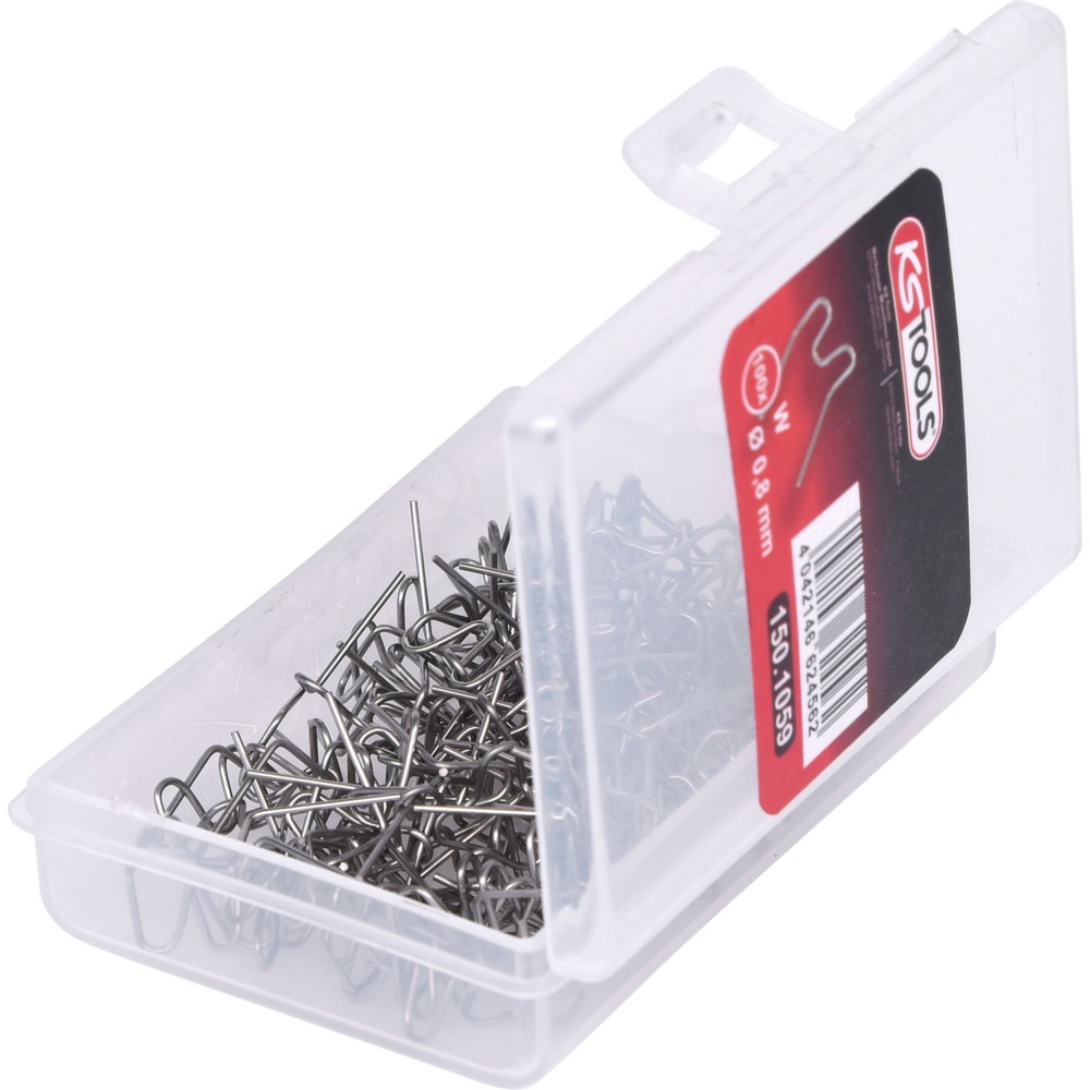 Produktabbildung Nr. 2: KS TOOLS Reparaturklammer W-Form Ø 0,8 mm, 100 Stück