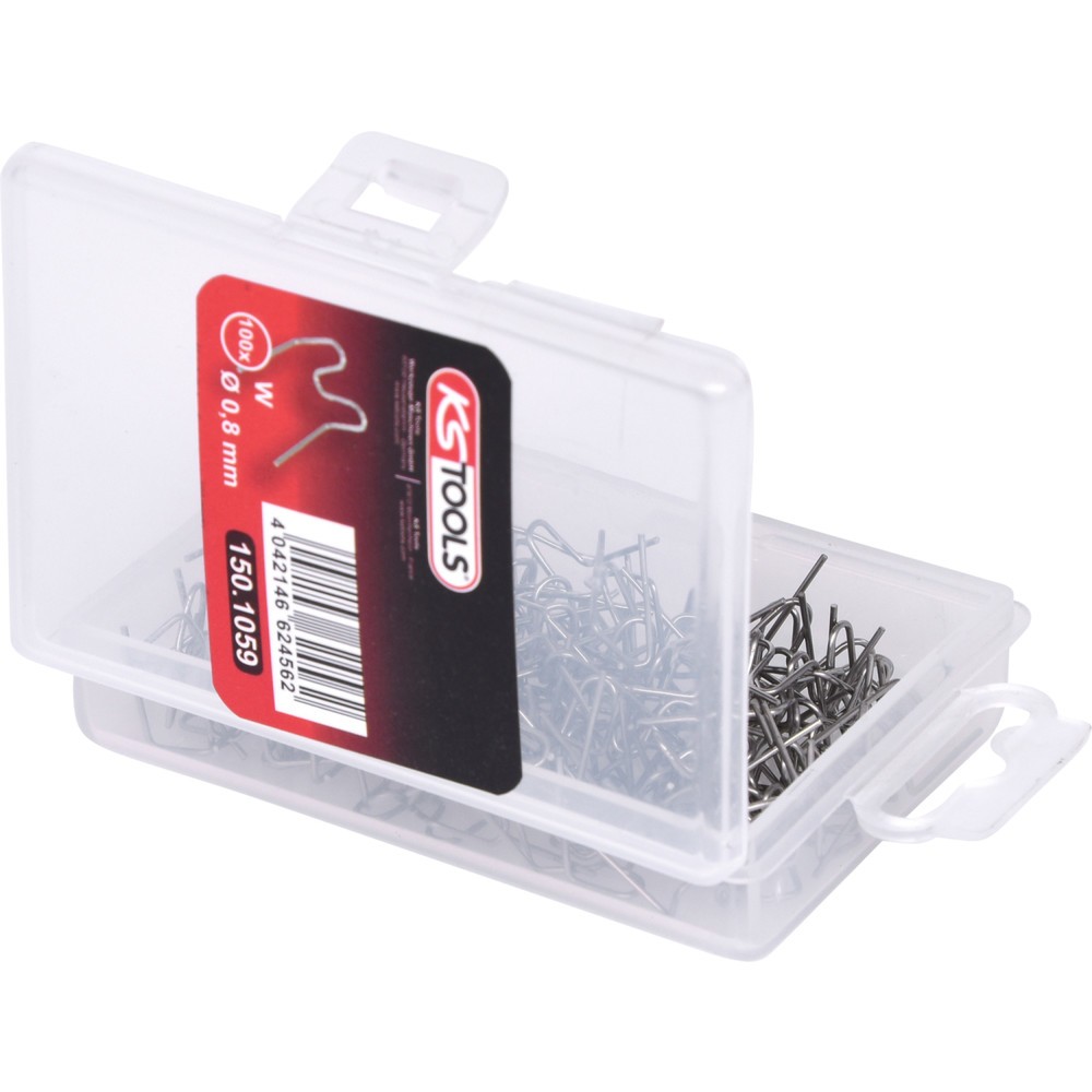 Produktabbildung Nr. 3: KS TOOLS Reparaturklammer W-Form Ø 0,8 mm, 100 Stück