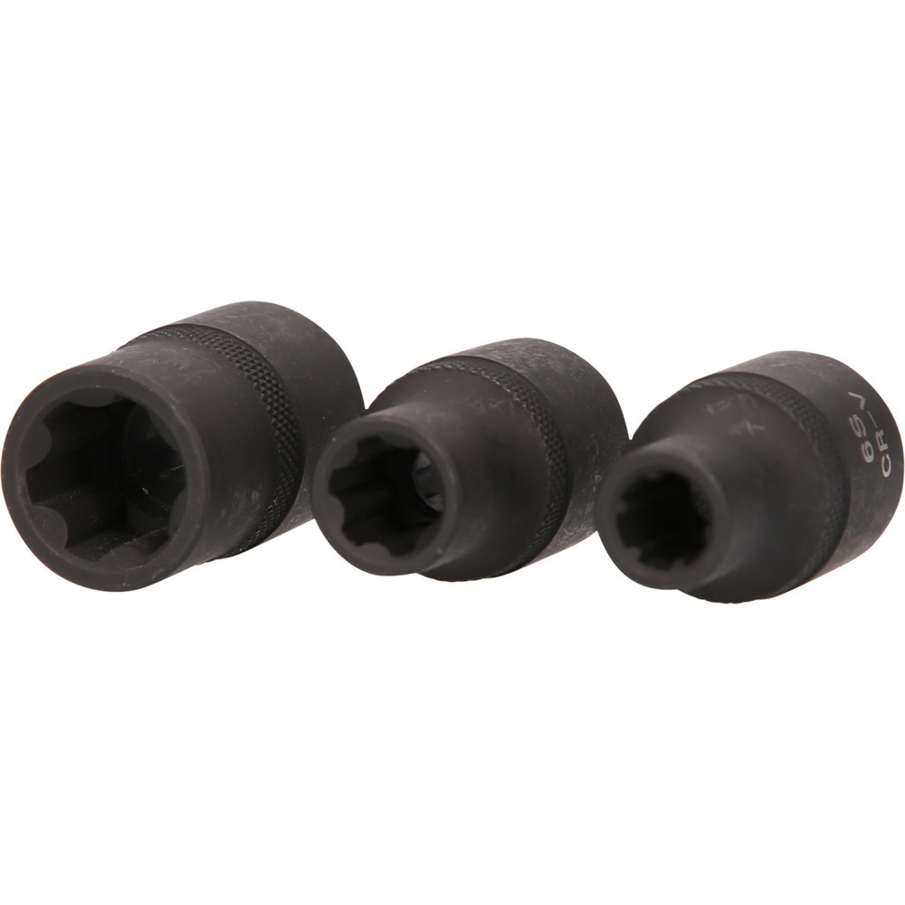 Produktabbildung Nr. 2: KS TOOLS 1/2" RIBE®-Kraft-Stecknuss-Satz, kurz, 3-tlg