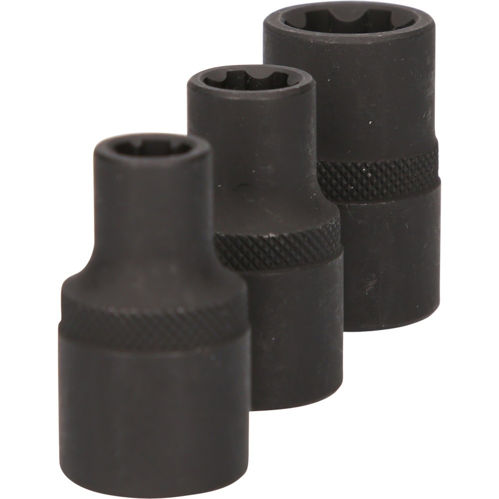 Produktabbildung Nr. 7: KS TOOLS 1/2" RIBE®-Kraft-Stecknuss-Satz, kurz, 3-tlg
