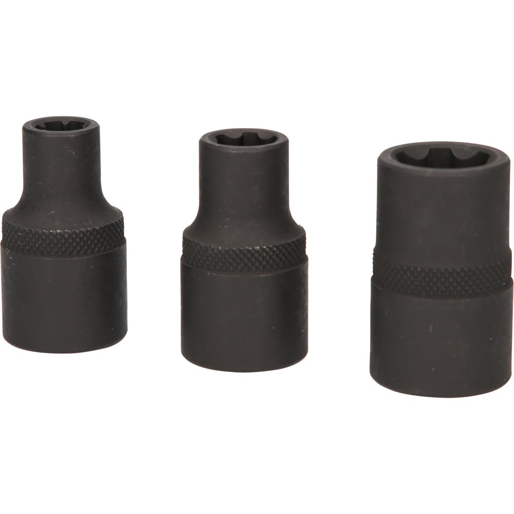 Produktabbildung Nr. 8: KS TOOLS 1/2" RIBE®-Kraft-Stecknuss-Satz, kurz, 3-tlg