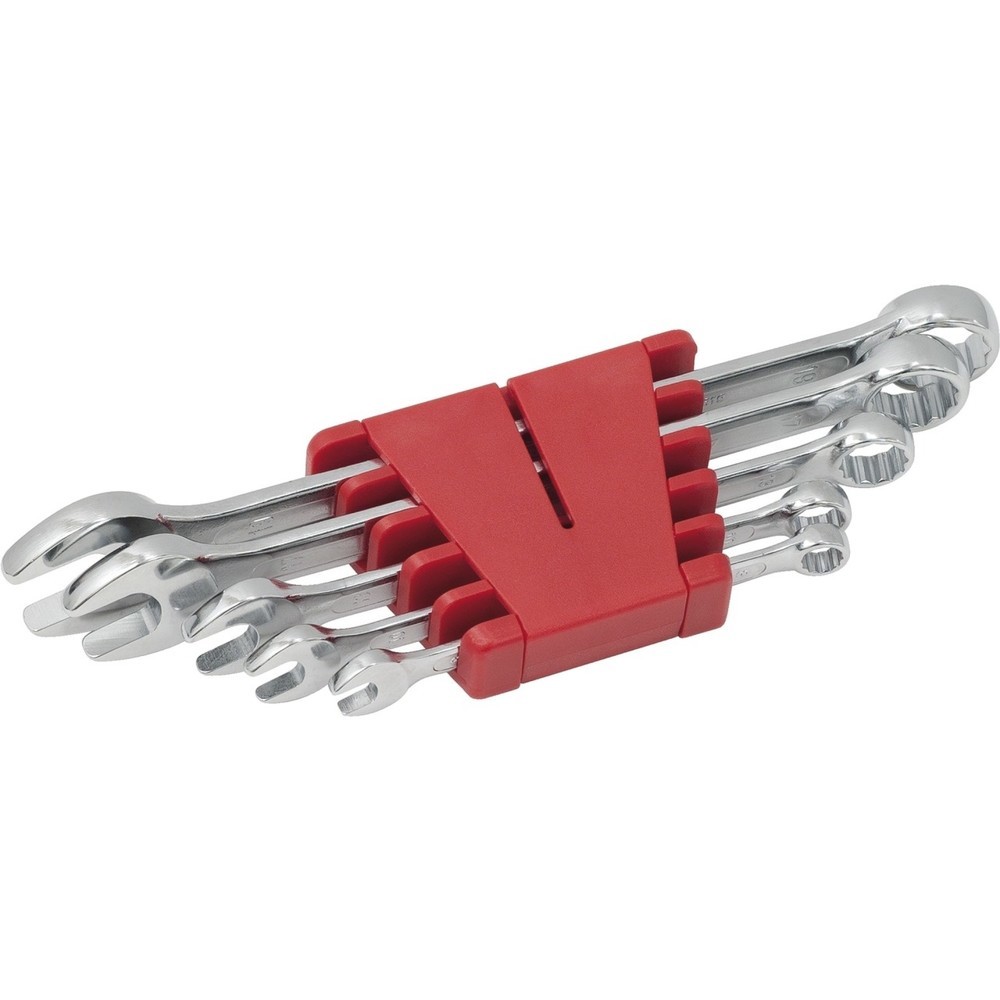 Produktabbildung: KS TOOLS Ringmaulschlüssel-Satz, abgewinkelt, 5-tlg 8-19mm