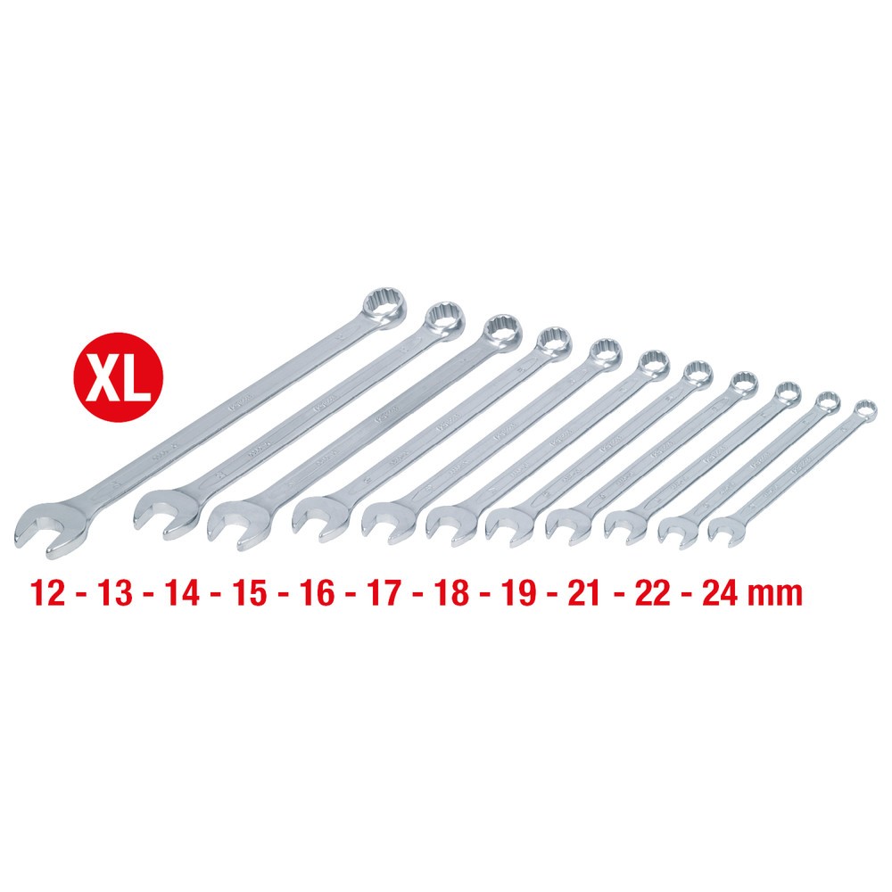 Produktabbildung Nr. 2: KS TOOLS Ringmaulschlüssel-Satz, XL 11-tlg 12-24mm