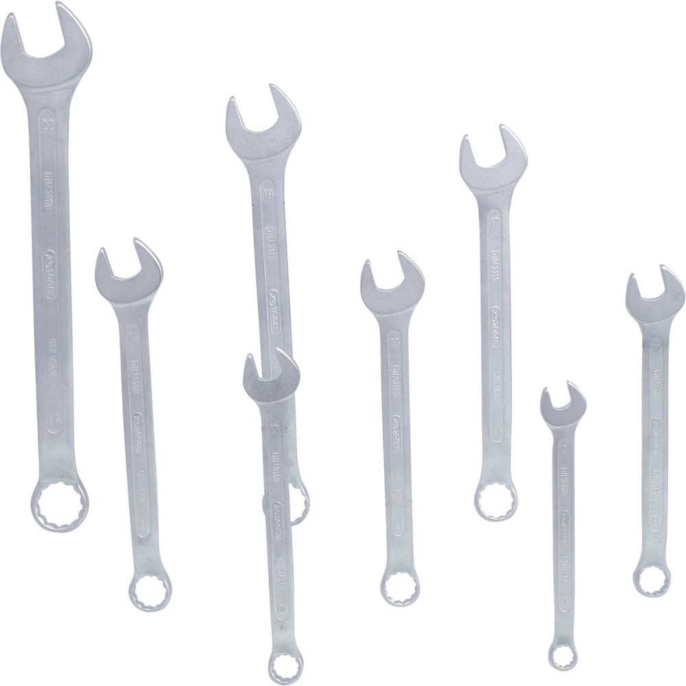 Produktabbildung Nr. 1: KS TOOLS Ringmaulschlüssel-Satz, 8-tlg gekröpft, 8-22mm