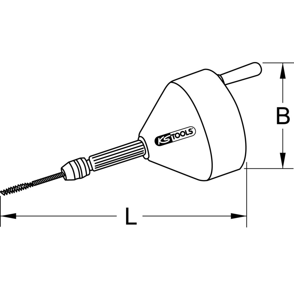 Produktabbildung Nr. 5: KS TOOLS Rohrreinigungsgerät, Ø 7,6mm