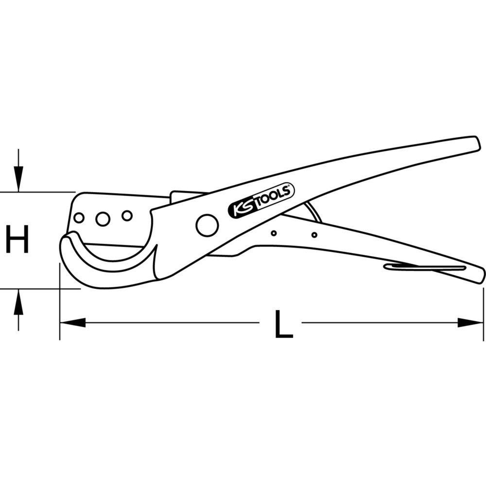 Produktabbildung Nr. 5: KS TOOLS Schlauchabschneider Ø 0-37mm, 210mm