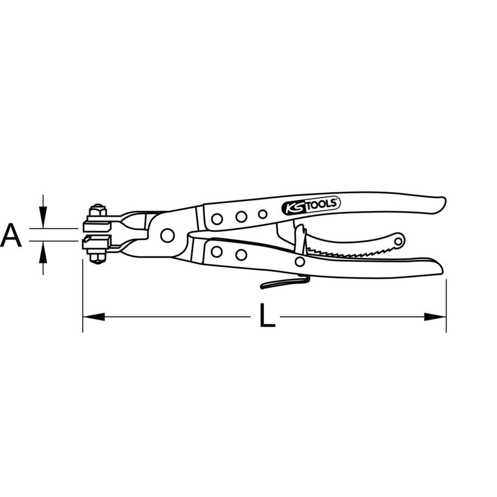 Produktabbildung Nr. 4: KS TOOLS Schlauchschellenzange 0-40mm