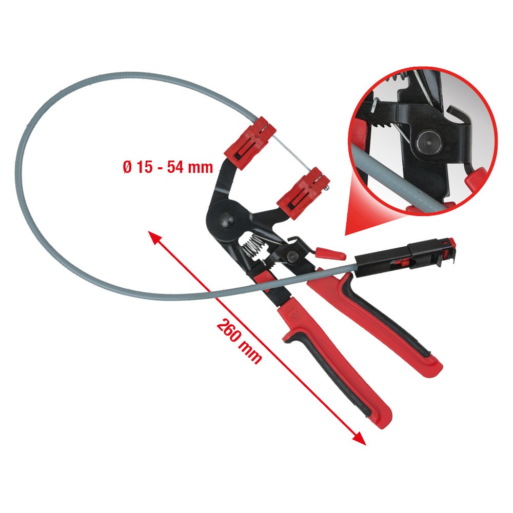 Produktabbildung Nr. 8: KS TOOLS Schlauchschellenzange m.Bowdenzug,730mm