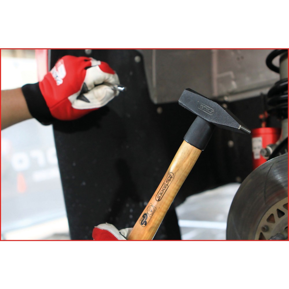 Produktabbildung Nr. 2: KS TOOLS Schlosserhammer mit Hickorystiel, 300g