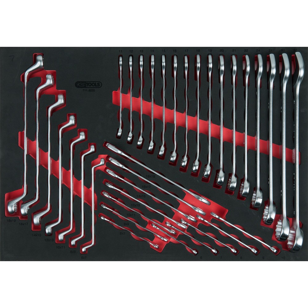 Produktabbildung Nr. 1: KS TOOLS Schlüssel-Satz, 35-tlg, 1/1 Systemeinlage