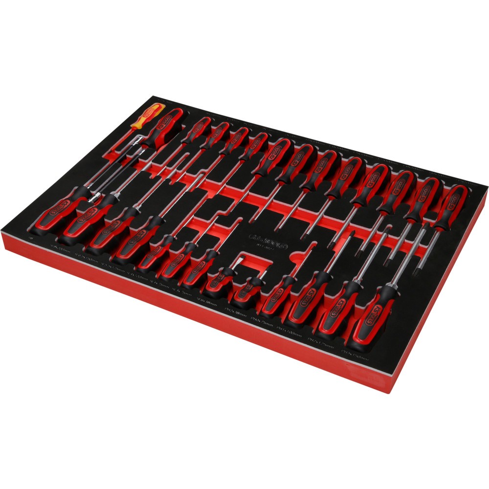 Produktabbildung Nr. 4: KS TOOLS Schraubendreher-Satz in Schaumstoffeinlage, 27-tlg