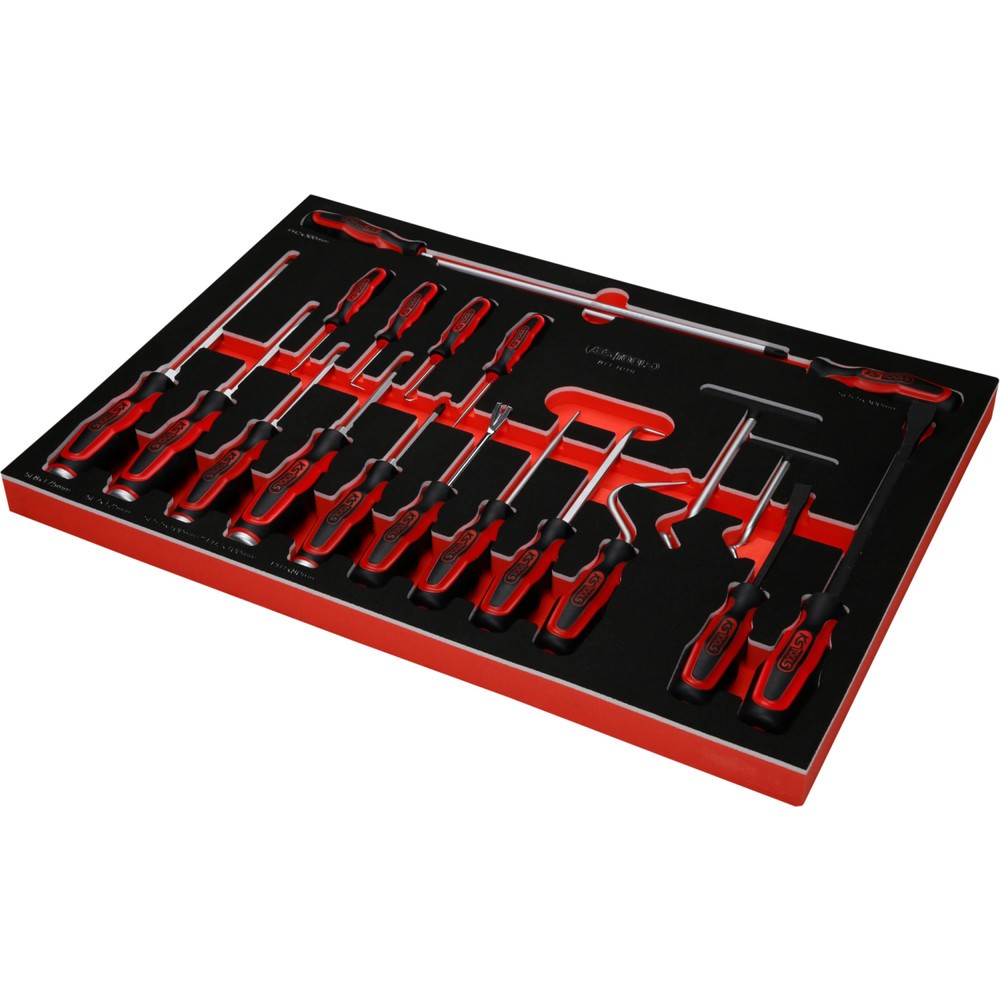 Produktabbildung Nr. 4: KS TOOLS Schraubendreher- / und Haken-Satz in Schaumstoffeinlage, 19-tlg