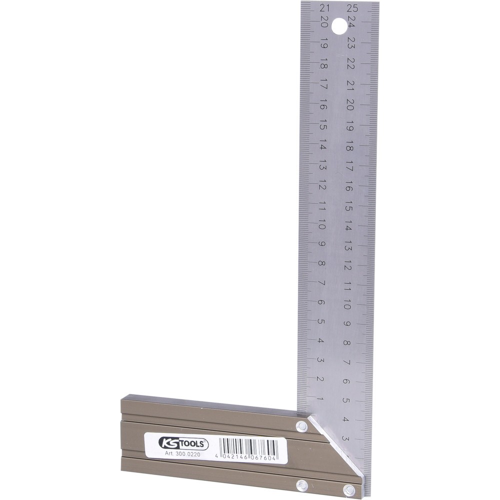 Produktabbildung Nr. 4: KS TOOLS Schreinerwinkel mit Aluminiumzunge, 250mm