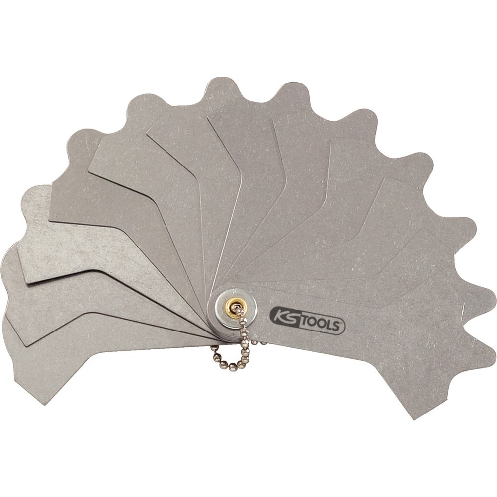 Produktabbildung: KS TOOLS Schweißnahtlehre, 12 Blatt, 3-12mm