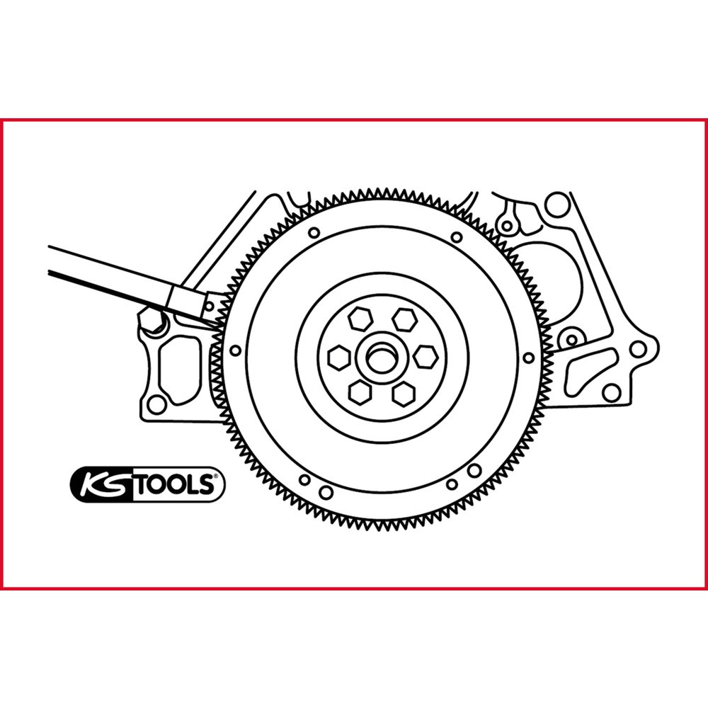 Produktabbildung Nr. 2: KS TOOLS Schwungrad-Halteschlüssel, 255mm