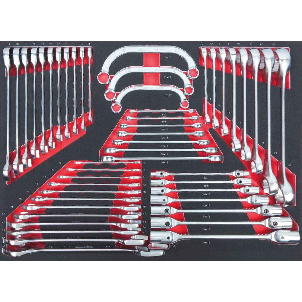 Produktabbildung Nr. 1: KS TOOLS SCS Schlüssel-Satz, 48-tlg in 1/1 Systemeinlage